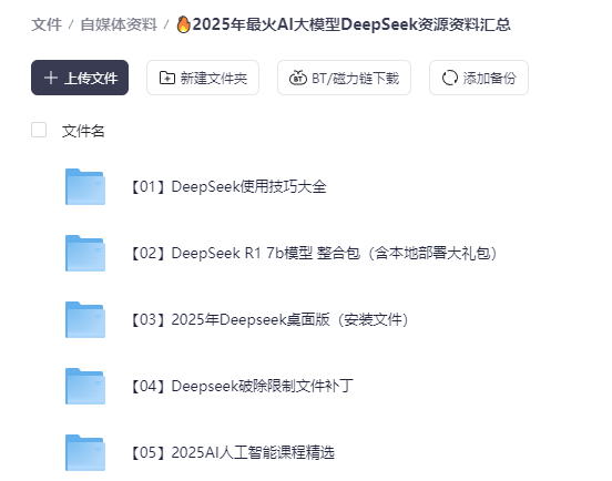 无畏笔记：2025年最火AI大模型DeepSeek资源资料汇总